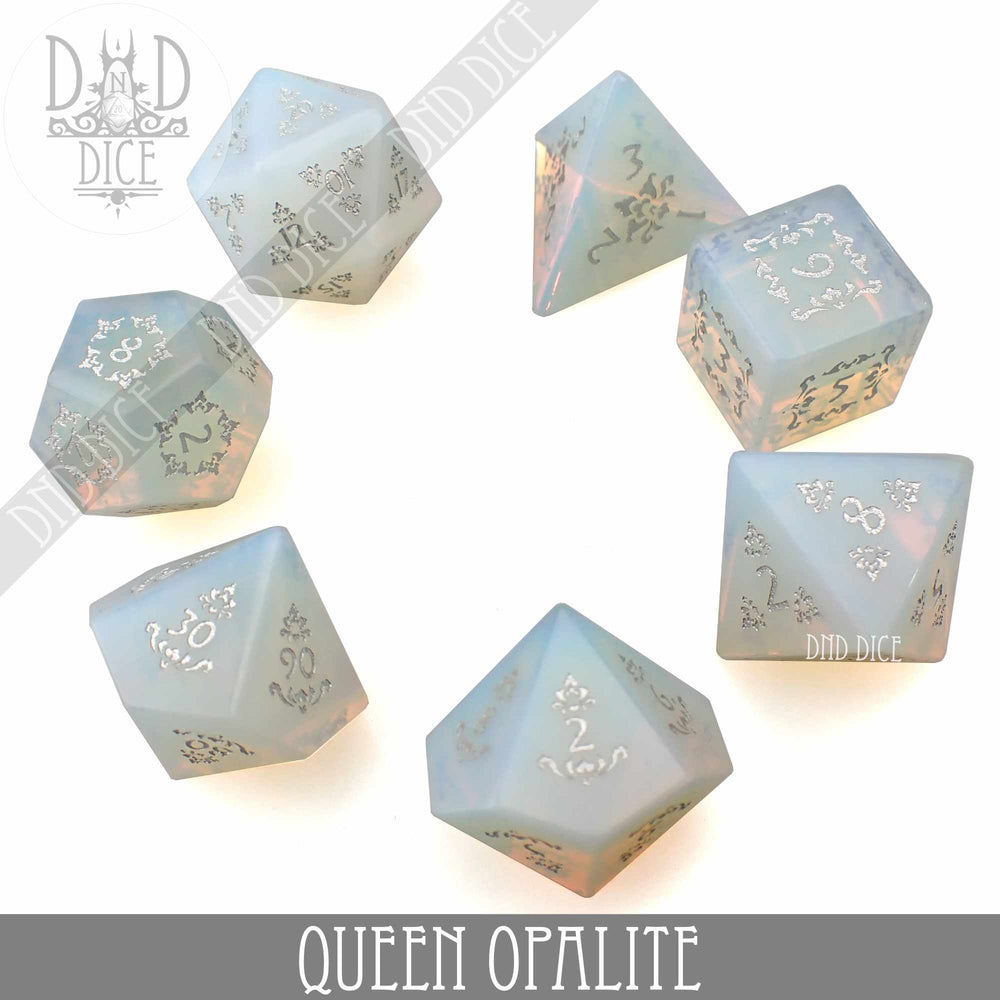 Queen Opalite Dice Set (Gift Box) (Online Order Only)