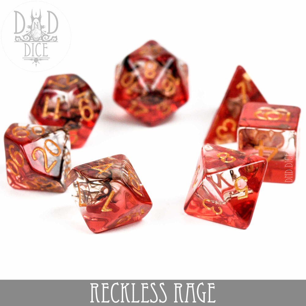 Reckless Rage Dice Set (Online Order Only)