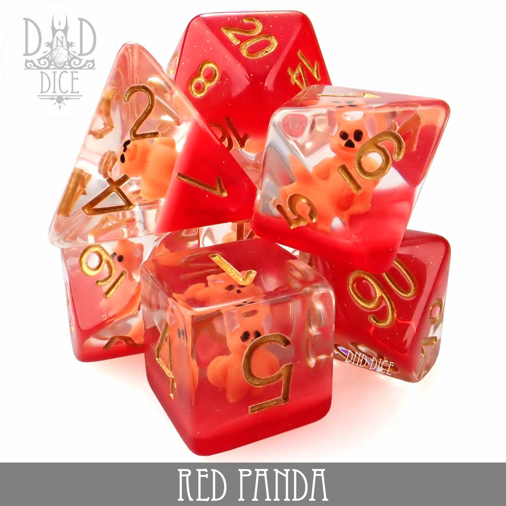 Red Panda Dice Set (Online Order Only)