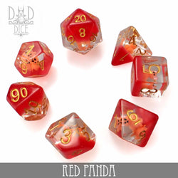Red Panda Dice Set (Online Order Only)