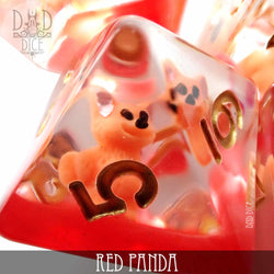 Red Panda Dice Set (Online Order Only)
