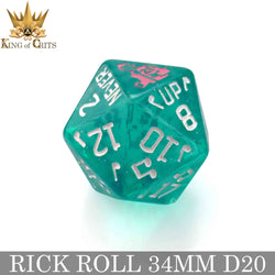 Rick Rolled 34mm D20 (Online Order Only)