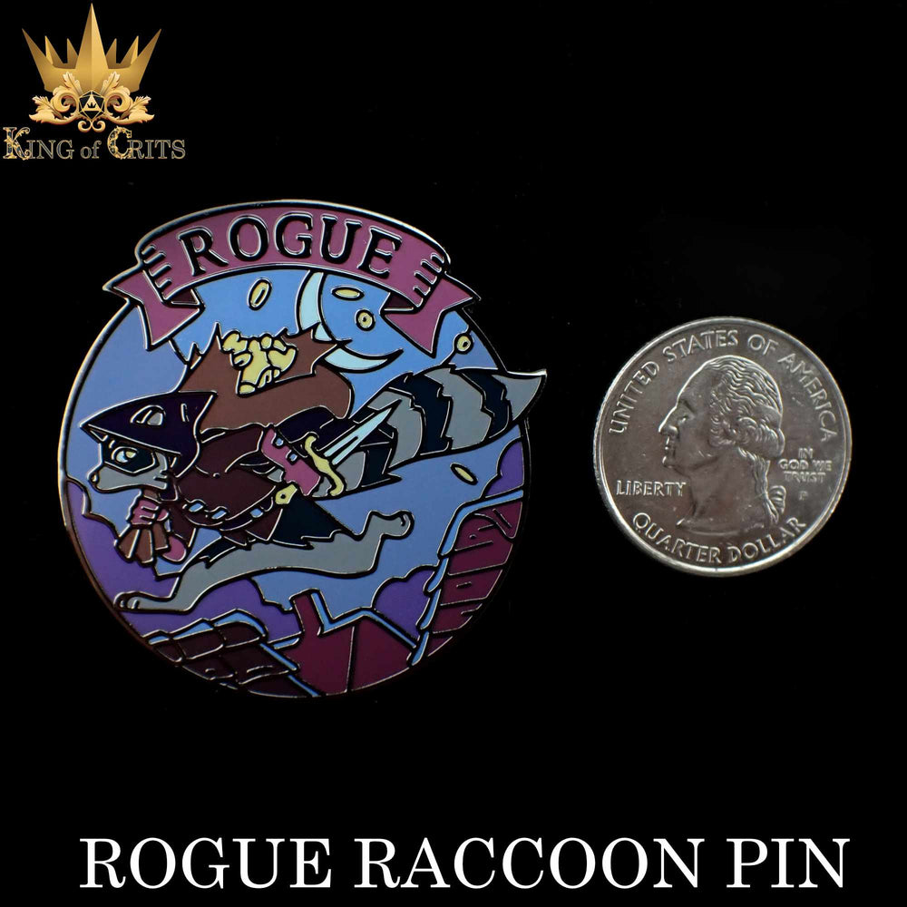 Rogue Raccoon Enamel Pin (Online Order Only)