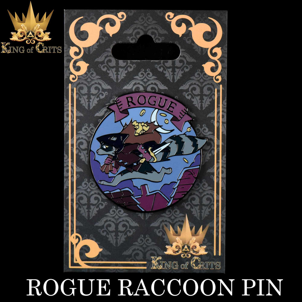 Rogue Raccoon Enamel Pin (Online Order Only)