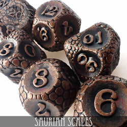 Saurian Scales Metal Dice Set (Online Order Only)