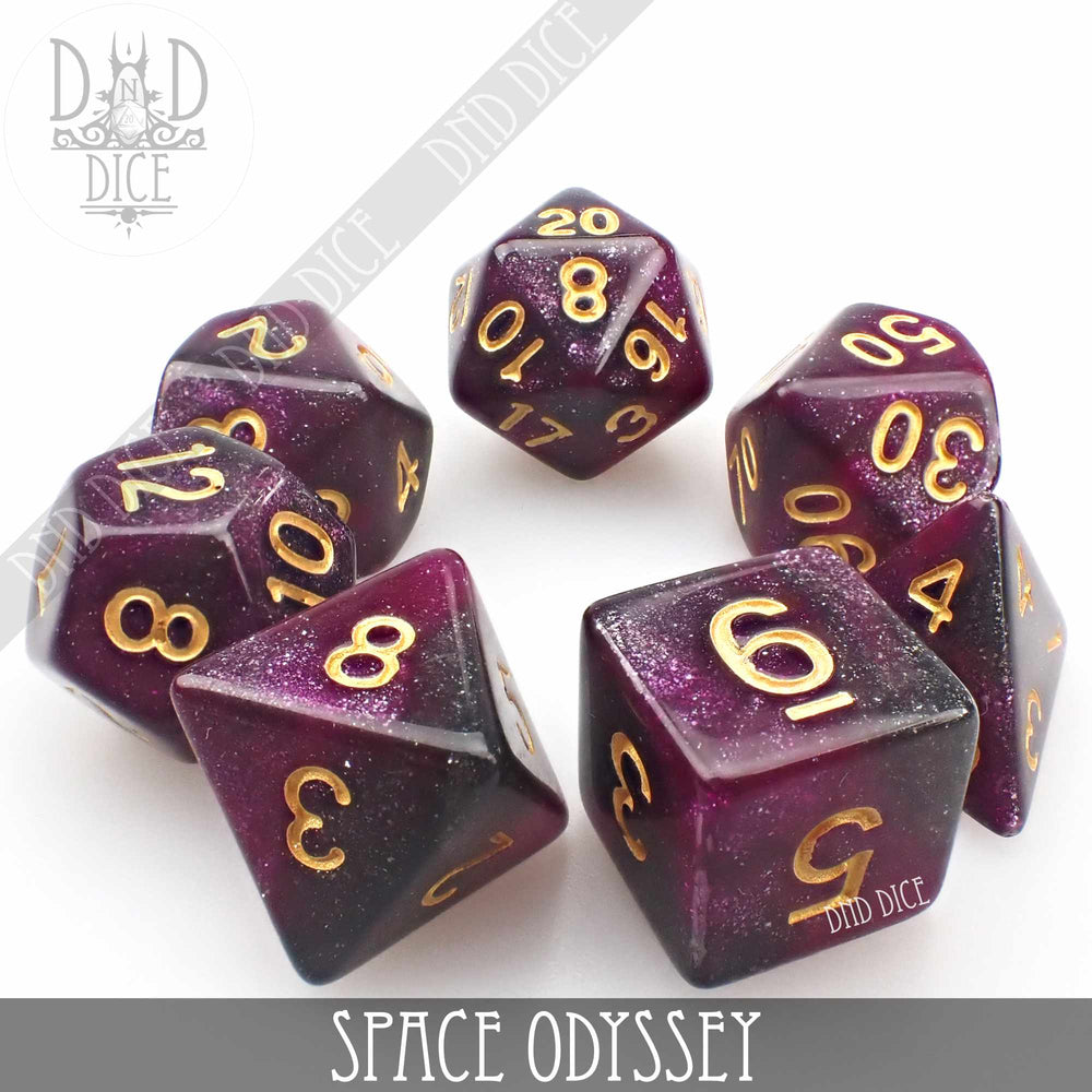 Space Odyssey Galaxy Dice Set (Online Order Only)