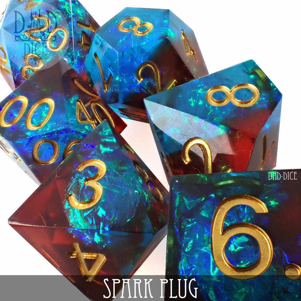 Spark Plug Handmade Dice Set (Online Order Only)