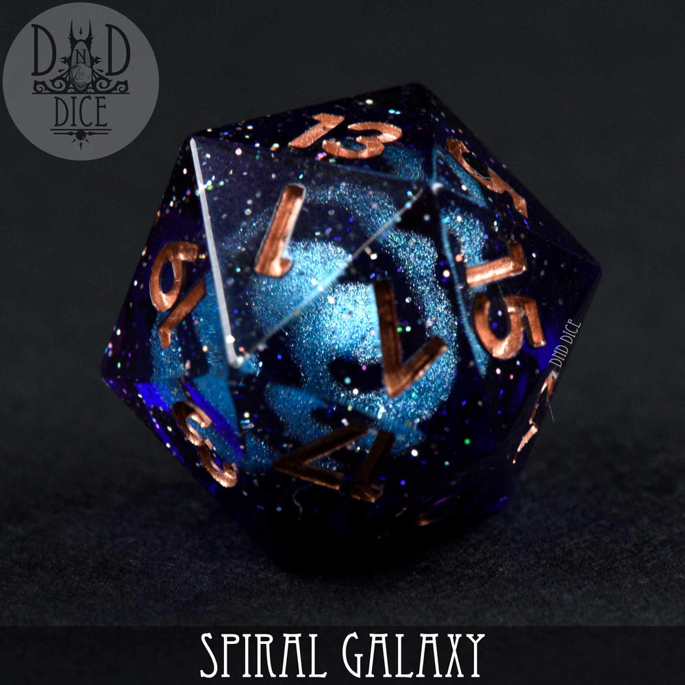 Spiral Galaxy Handmade Dice Set (Online Order Only)
