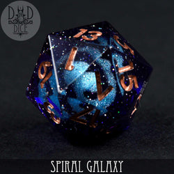Spiral Galaxy Handmade Dice Set (Online Order Only)