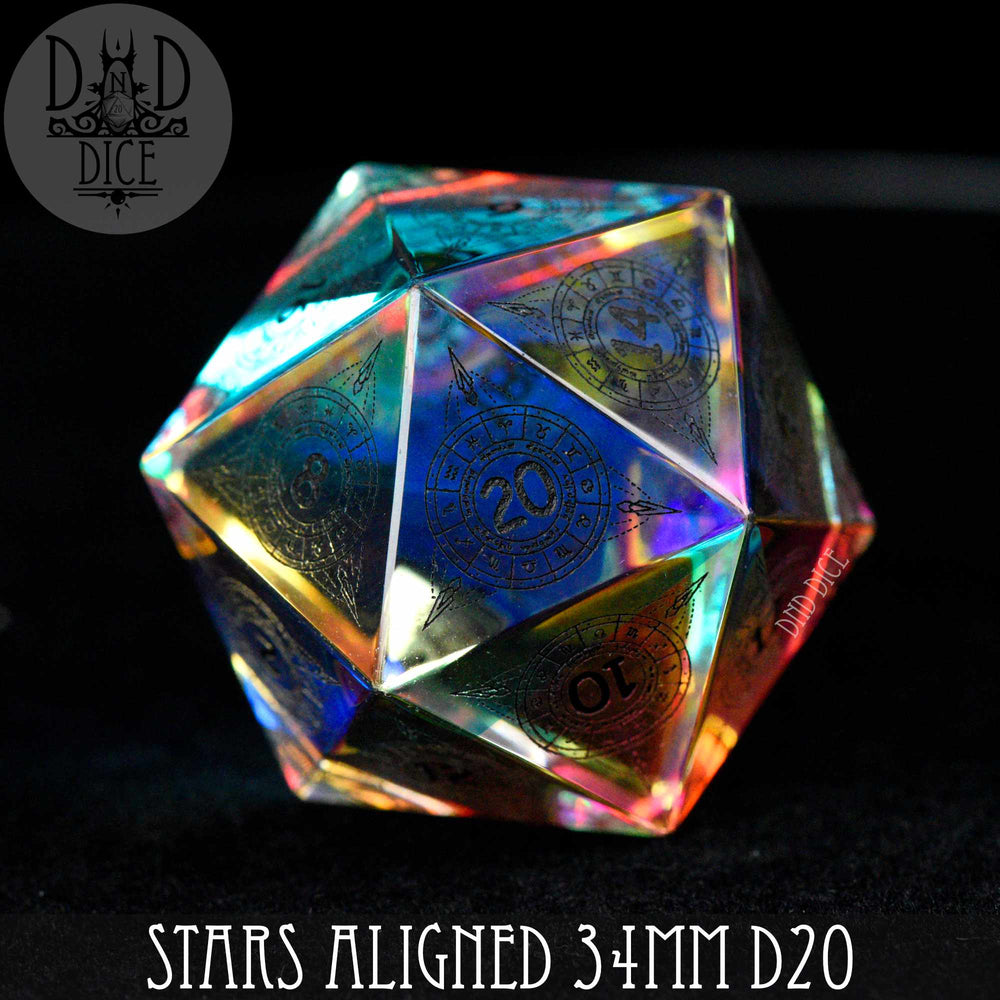 Stars Aligned Glass 30mm D20 (Gift Box) (Online Order Only)