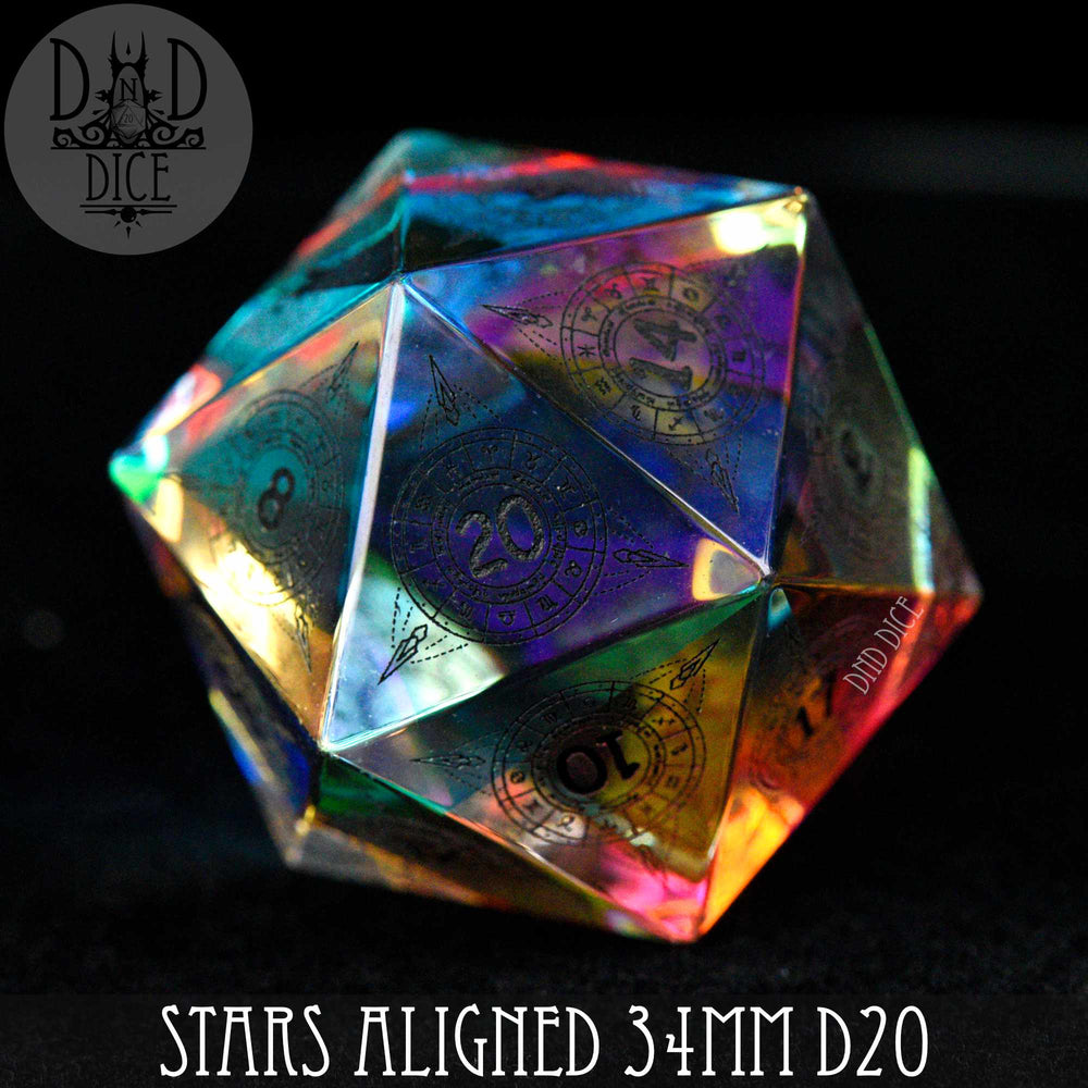 Stars Aligned Glass 30mm D20 (Gift Box) (Online Order Only)