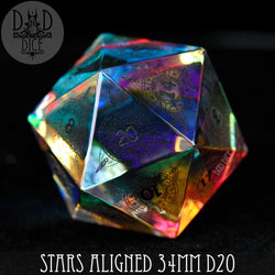 Stars Aligned Glass 30mm D20 (Gift Box) (Online Order Only)