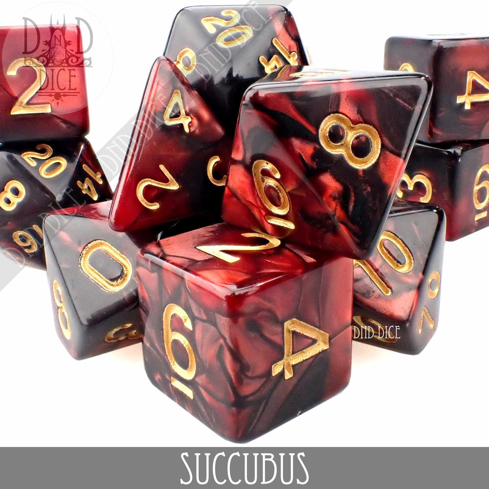 Succubus 7 or 11 Dice Set (Online Order Only)