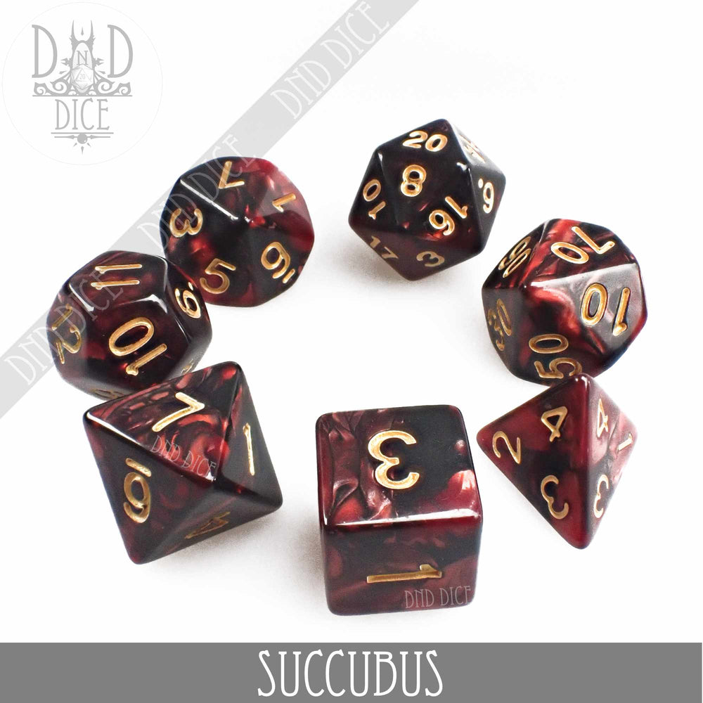 Succubus 7 or 11 Dice Set (Online Order Only)