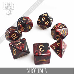 Succubus 7 or 11 Dice Set (Online Order Only)