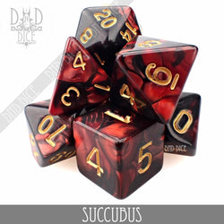 Succubus 7 or 11 Dice Set (Online Order Only)