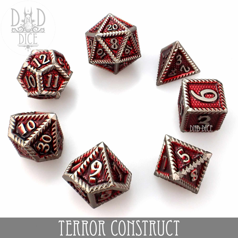 Terror Construct Metal Dice Set (Online Order Only)