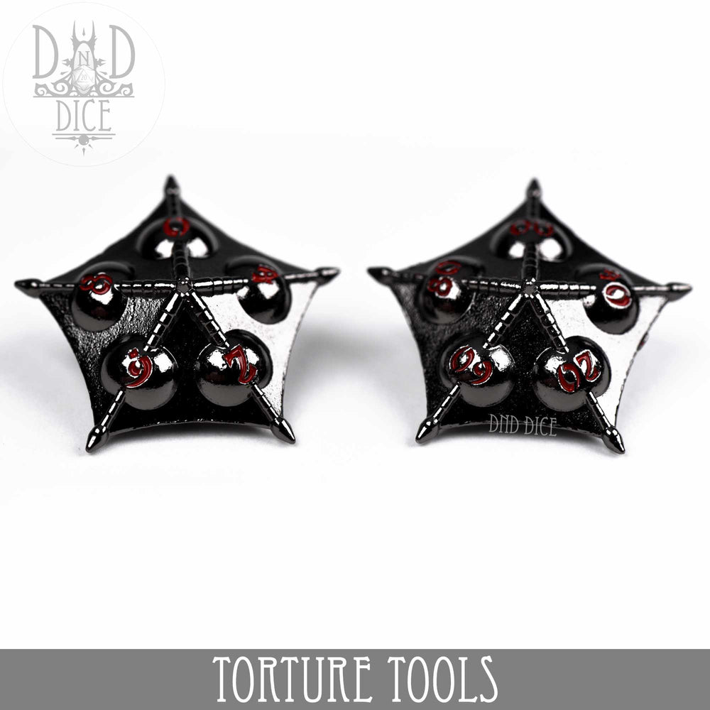 Torture Tools Red - Metal Dice Set (Online Order Only)