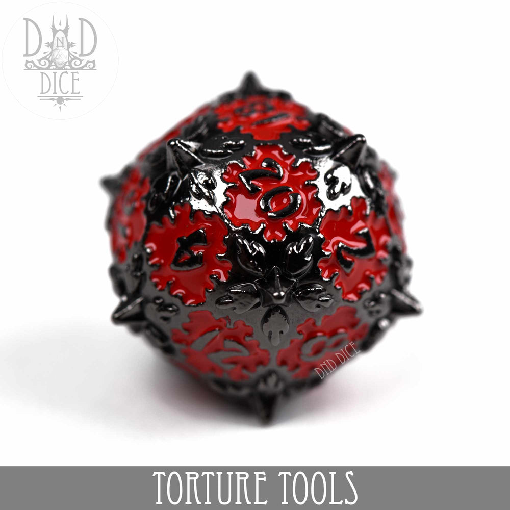 Torture Tools Red - Metal Dice Set (Online Order Only)