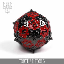 Torture Tools Red - Metal Dice Set (Online Order Only)