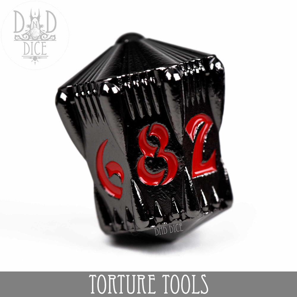 Torture Tools Red - Metal Dice Set (Online Order Only)