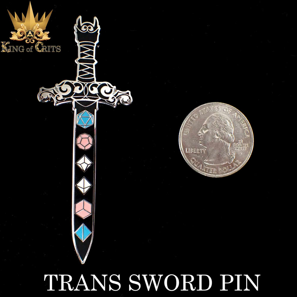 Trans Sword Enamel Pin (Online Order Only)