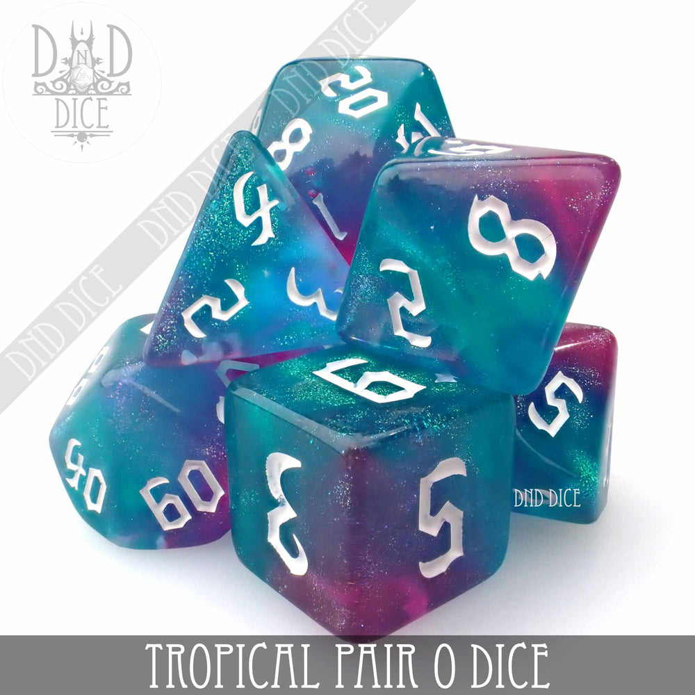 Tropical Pair O Dice Set (Online Order Only)