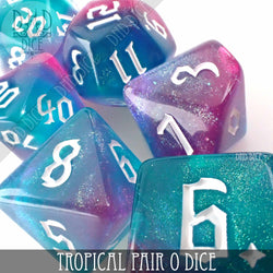 Tropical Pair O Dice Set (Online Order Only)