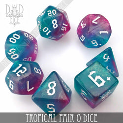 Tropical Pair O Dice Set (Online Order Only)
