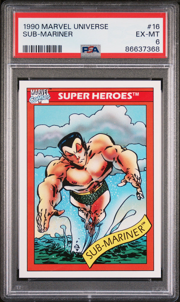 1990 MARVEL UNIVERSE SUB-MARINER  #16 - PSA 6 (Online Order Only)
