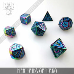 Mermaids of Mako Metal Dice Set (Online Order Only)