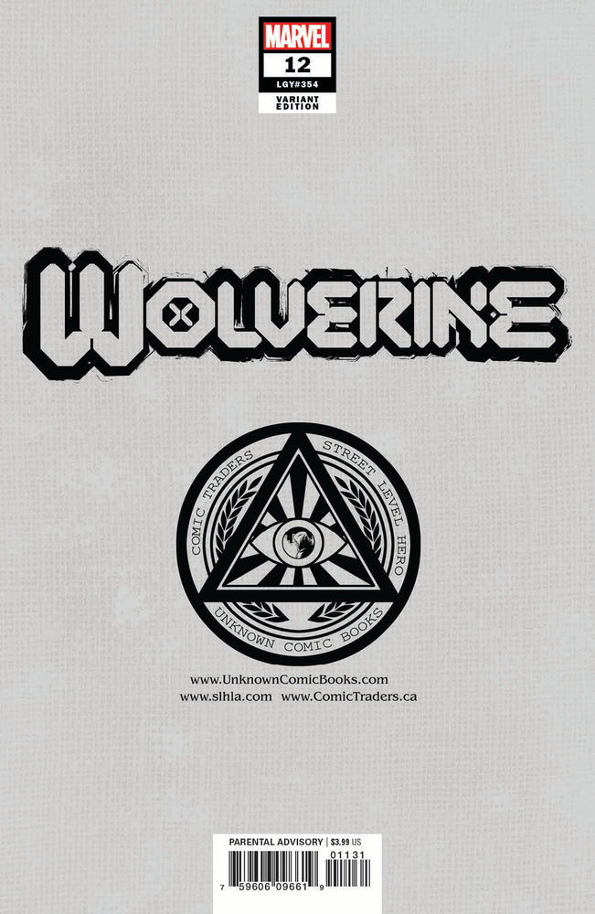Wolverine #12 Unknown Comics Mico Suayan Exclusive Var (05/19/2021) (ONLINE ORDER ONLY)
