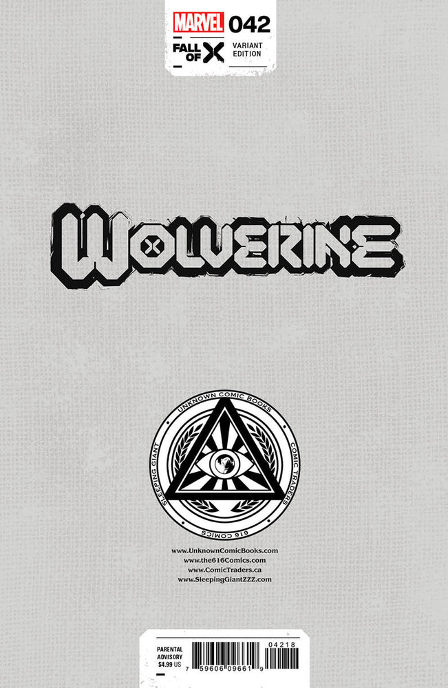 [Signed by Tyler Kirkham] WOLVERINE #42 UNKNOWN COMICS TYLER KIRKHAM EXCLUSIVE VAR [IN STOCK] (ONLINE ORDER ONLY)