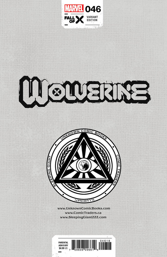 Wolverine 46 Unknown Comics Mico Suayan Exclusive Var [03/27/2024] (ONLINE ORDER ONLY)