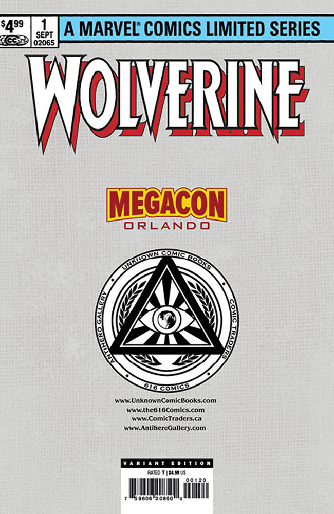[Signed by Kaare Andrews] [FOIL] WOLVERINE BY CLAREMONT & MILLER #1 FACSIMILE EDITION [NEW PRINTING] UNKNOWN COMICS KAARE ANDREWS EXCLUSIVE MEGACON VAR [IN STOCK] (ONLINE ORDER ONLY)
