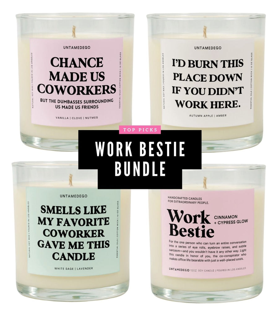 Work Bestie Glass Candle Bundle (ONLINE ORDER ONLY)