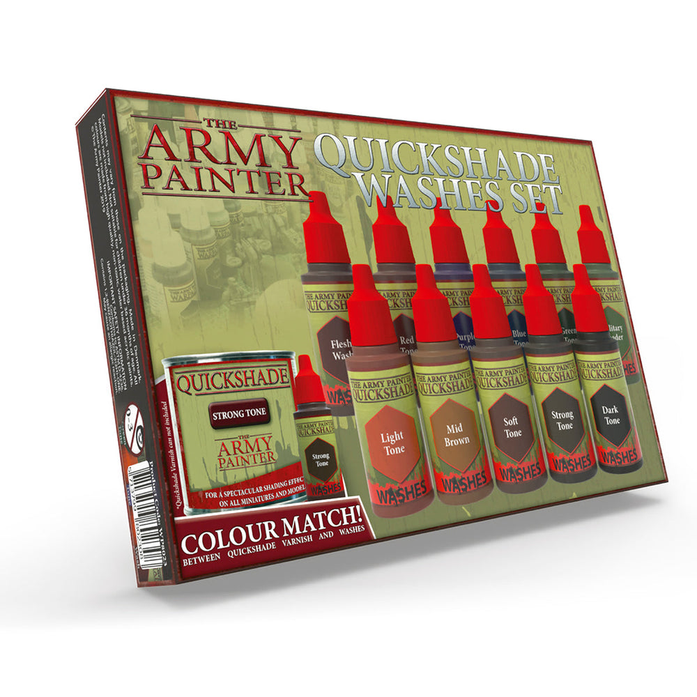 Army Painter Warpaints: Quickshade Washes Set (ONLINE ORDER ONLY)