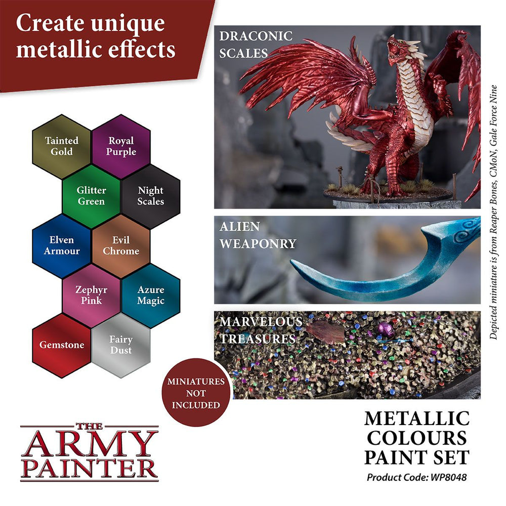 Army Painter Warpaints: Metallic Colours Paint Set (ONLINE ORDER ONLY)