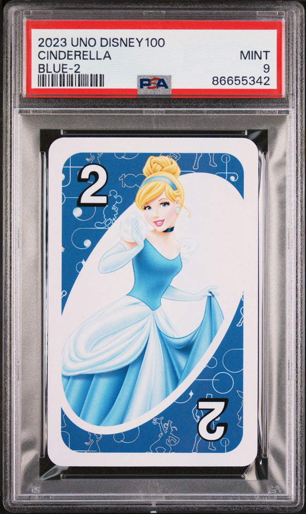 2023 UNO DISNEY 100 CINDERELLA BLUE 2 PSA 9 (Online Order Only)