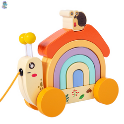 Wooden children's rainbow snail (ONLINE ORDER ONLY)