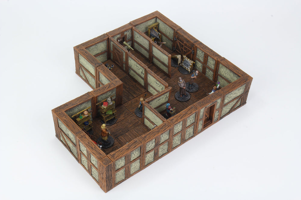 WarLock Tiles: Town & Village II - Full Height Plaster Walls (ONLINE ORDER ONLY)