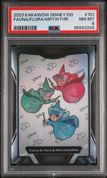 2023 KAKAWOW PHANTOM DISNEY 100 WONDROUS CHARACTER FAUNA/FLORA/MRYWTHR 101 PSA 8 (Online Order Only)