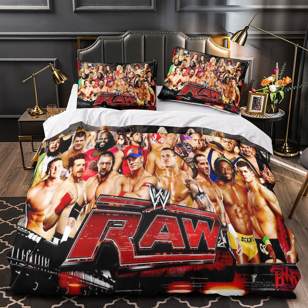 WWE Pattern Bedding Set Quilt Duvet Cover Without Filler (Online Order Only)