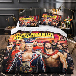WWE Pattern Bedding Set Quilt Duvet Cover Without Filler (Online Order Only)