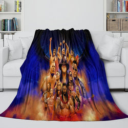 WWE Pattern Blanket Flannel Throw Kids Room Decoration (Online Order Only)