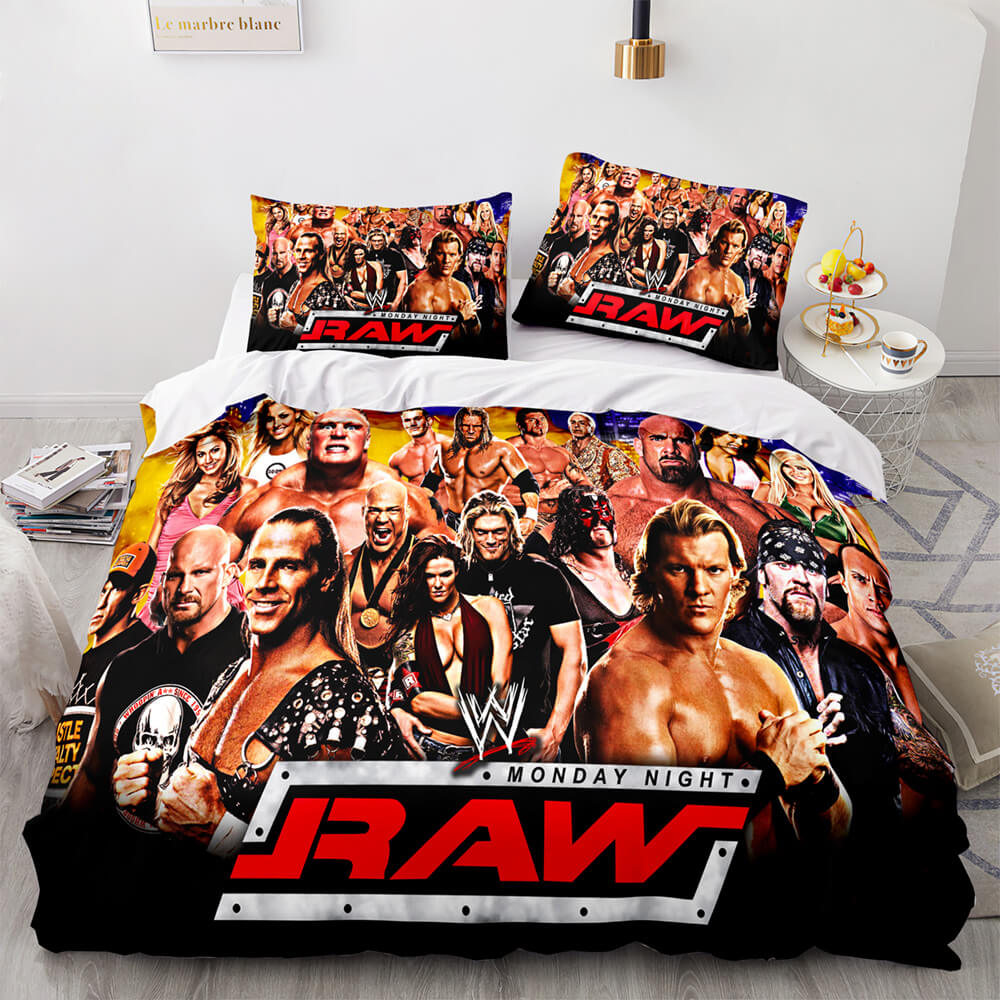 WWE RAW Cosplay Bedding Sets Soft Quilt Cover Without Filler (Online Order Only)