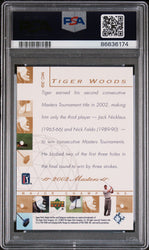 2003 UPPER DECK MAJOR CHAMPIONS TIGER WOODS #MC-39 - PSA 10 (Online Order Only)