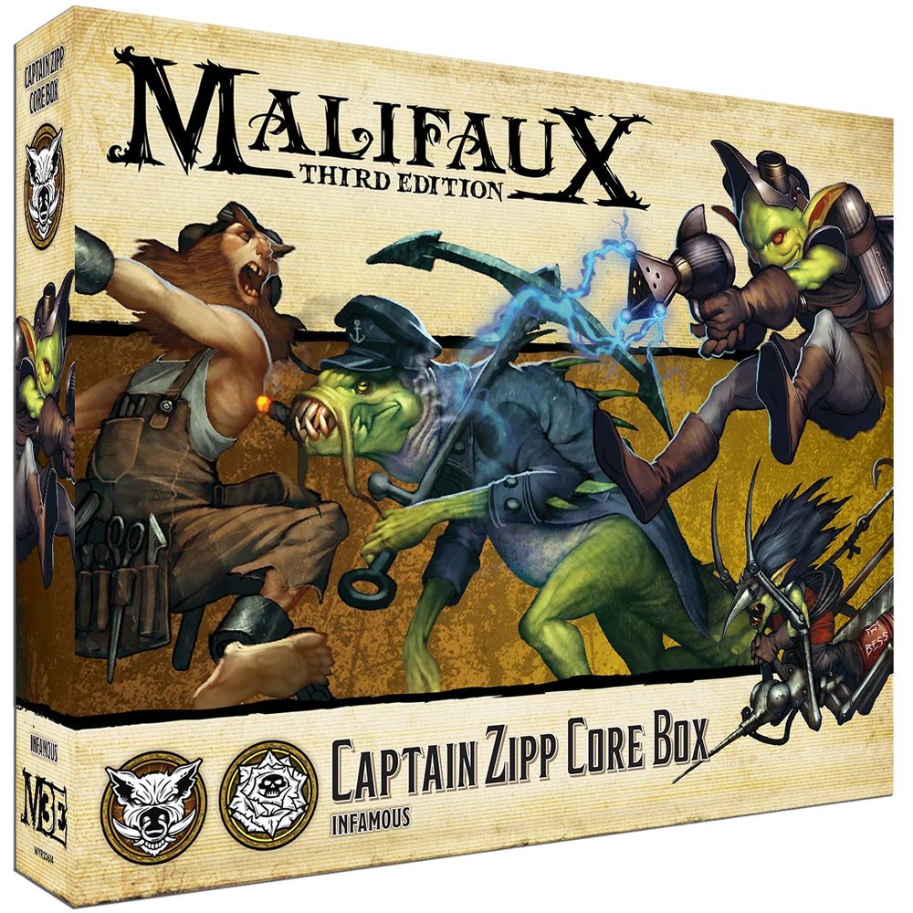 Malifaux Third Edition: Captain Zipp Core Box (ONLINE ORDER ONLY)