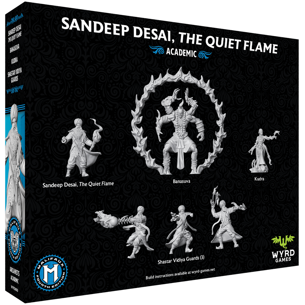 Malifaux 4E: Arcanists - Sandeep Desai, The Quiet Flame (ONLINE ORDER ONLY)