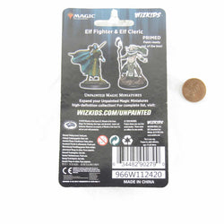WZK90279 Elf Fighter and Elf Cleric Unpainted Magic Miniature Figures Deep Cuts (ONLINE ORDER ONLY)